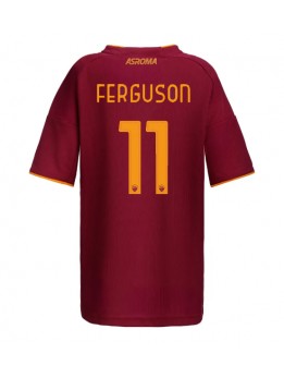 Billige AS Roma Evan Ferguson #11 Hjemmedrakt Dame 2025-26 Kortermet